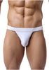 Men's Generic Futbol Jockstrap Underwear White